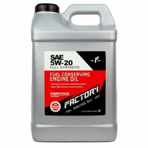 Factory Racing Oil SAE 5W-20 Full Synthetic Truck SUV Engine Oil- API SP ILSAC GF-6A - 5 Gallon (2x2.5 Gal)