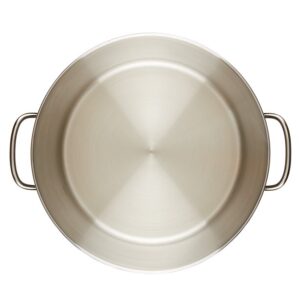 Farberware Classic Series Stainless Steel Induction Stockpot with Lid, 16 Quart, Stainless Steel