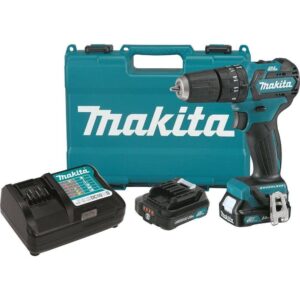 Makita PH05R1 12V max CXT Lithium-Ion 3/8 in. Brushless Cordless Hammer Driver-Drill Kit w/ (2) Batteries(2Ah), Charger, Hard Case