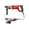 Milwaukee 5262-21A 8 Amp Corded 1 in. SDS D-Handle Rotary Hammer with 4-1/2 in. Small Angle Grinder