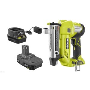 RYOBI P318KN ONE+ 18V Lithium-Ion Cordless AirStrike 23-Gauge 1-3/8 in. Headless Pin Nailer Kit with 1.5 Ah Battery and Charger