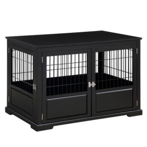 zoovilla PTH1082021700 Black Fairview Triple Door Dog Crate - Large