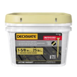 deckmate deck screws 158dmt25bk 1f 1200