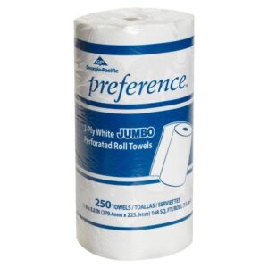 Georgia-Pacific GEP27700 Preference White Jumbo Perforated Roll Paper Towels (250 Sheets per Roll 12/Carton)
