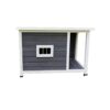cenadinz C-W77352527 Outdoor Puppy Dog Kennel, Waterproof Dog Cage, Wooden Dog House with Porch Deck