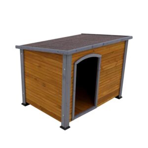 Foobrues MAR230361P 44.5 in. W Wooden Dog House Dog Kennel for Outdoor and Indoor