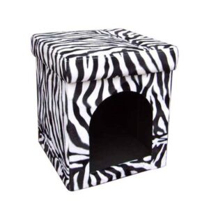 ORE International HB4374 14.75 in. H Collapsible Zebra Pet House