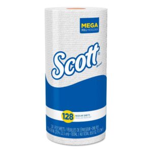 Scott KCC41482 Kitchen Roll Towels 11 x 8.75 (128 Sheets per Roll, 20 Rolls per Carton)