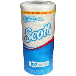 Scott KCC47031 White 1-Ply Paper Towel Roll (102-Sheets per Roll, 24-Rolls per Pack)