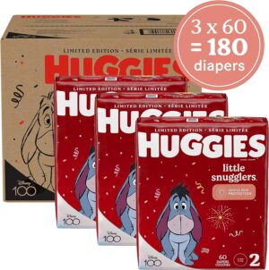 Huggies Size 2 Diapers Little Snugglers Baby Diapers Size 2 12 18 lbs 180 Count 1