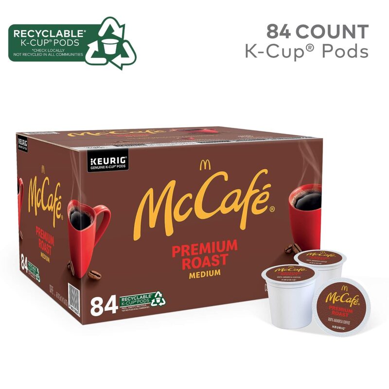 McCafe Premium Roast Coffee Single Serve Keurig K Cup Pods Medium Roast 84 Count 2