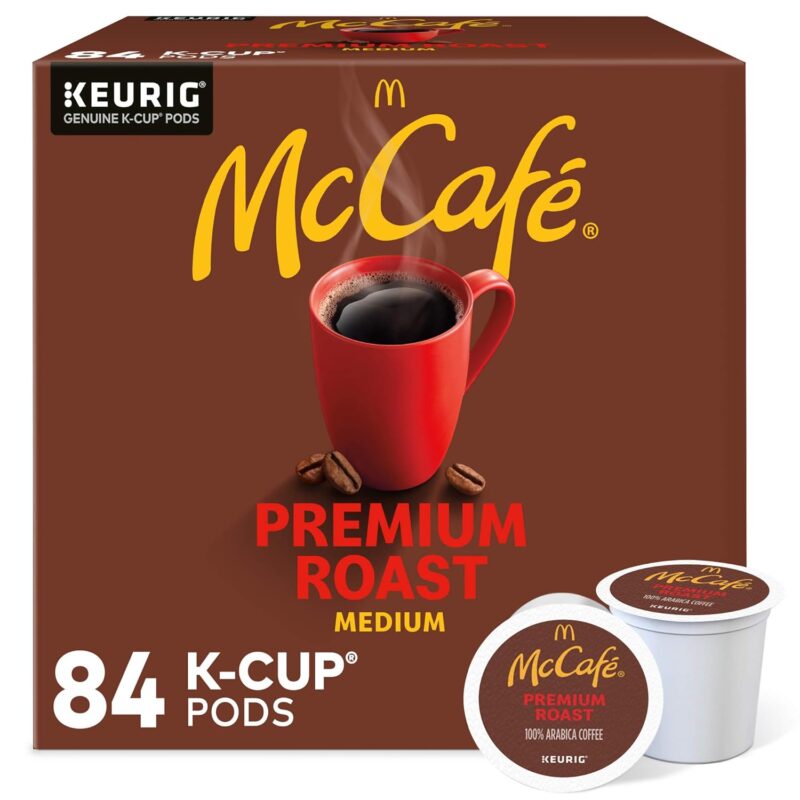 McCafe Premium Roast Coffee, Single Serve Keurig K-Cup Pods, Medium Roast, 84 Count