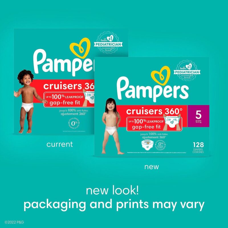 Pampers Cruisers 360 Diapers Size 4 64 count Disposable Diapers 2